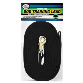 Four Paws Cotton Web Dog Training Lead  Black