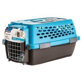 Petmate Vari Kennel Ultra  Breeze Blue/Coffee Brown  Dogs up to 10 lbs