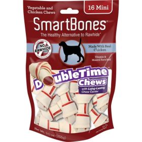 SmartBones DoubleTime Bone Chews for Dogs  Chicken  Mini