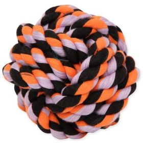 Mammoth Cottonblend Monkey Fist Ball Flossy Dog Toy 3.75" Small