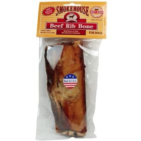 Smokehouse Beef Rib Bone Natural 6" Long Dog Treat