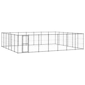 Outdoor Dog Kennel Steel 547 ft²