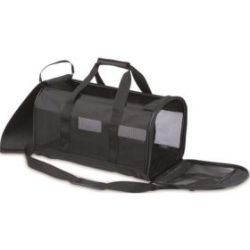 Petmate Soft Sided Kennel Cab Pet Carrier  Black (Option: Large  20"L x 11.5"W x 12"H (Up to 15 lbs))