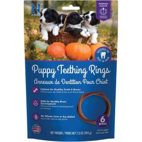 N Bone Puppy Teething Ring  Pumpkin Flavor  Puppy Teething Ring (Option: 3.5" Diameter (6 Pack))