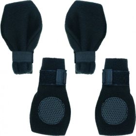 Fahion Pet Arctic Fleece Dog Boots  Black (Option: Large (3.75" Paw))