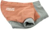 Highline Fleece Dog Coat - Coral and Gray