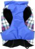 Alpine All-Weather Dog Coat - Royal Blue Plaid